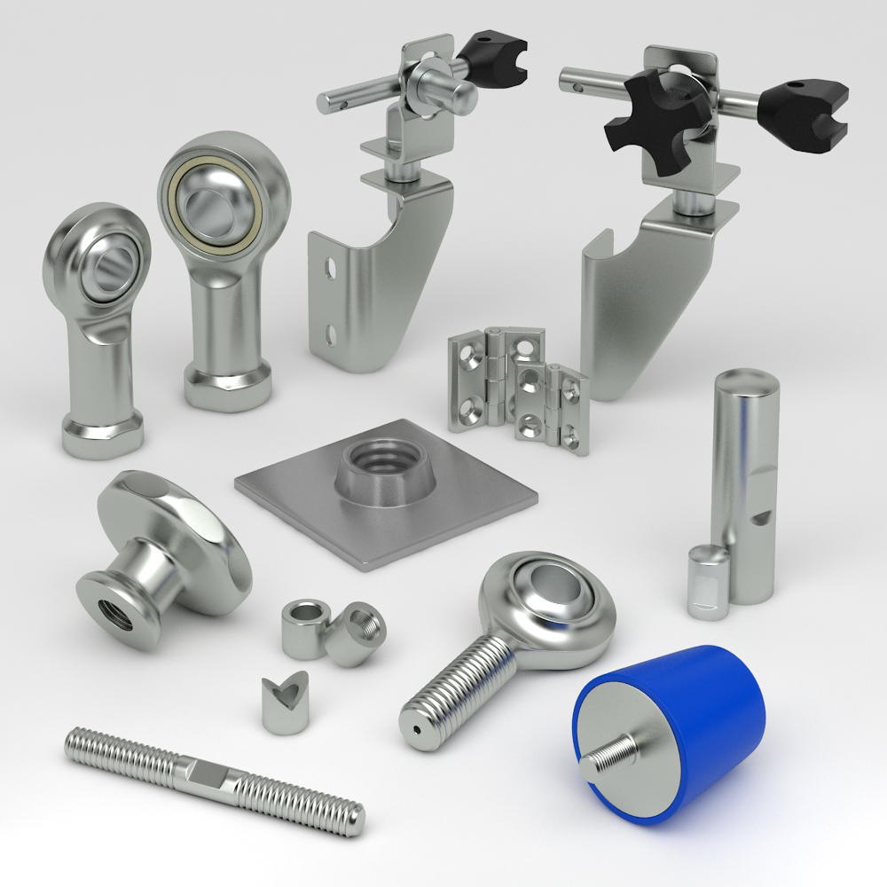 Hygienic conveyor parts in stainless steel