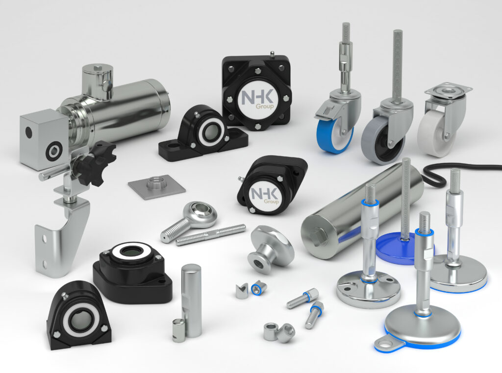 Hygienic machinery components for advanced processing systems